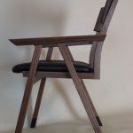 winton chair in walnut side