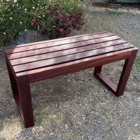 outdoor jarrah bench